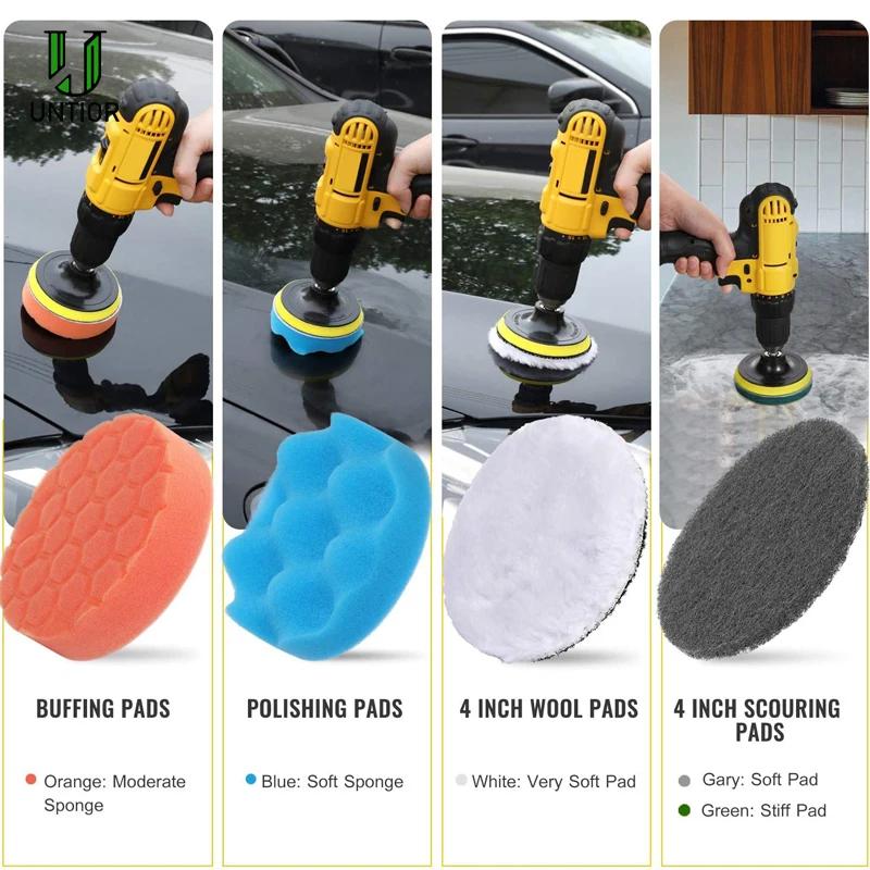 UNTIOR – ensemble de fixation de brosse pour perceuse électrique, brosse à récurer électrique, polis