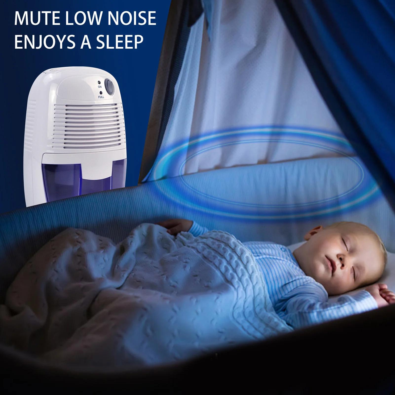 Machine d'élimination de l'humidité, petits déshumidificateurs, 500ml, arrêt automatique silencieux,