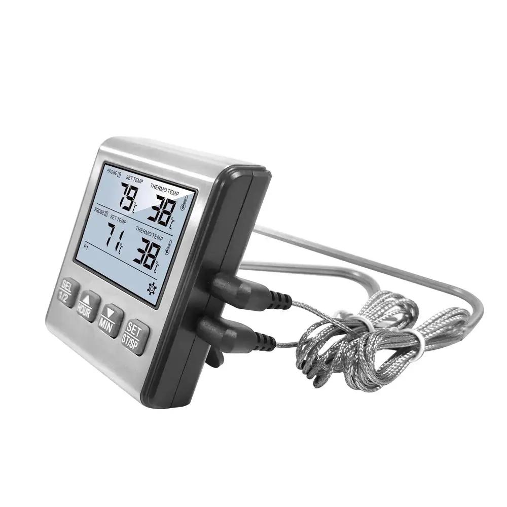 Therye.com numérique avec sonde en acier inoxydable, alarme de cuisine, minuterie de viande, mesure