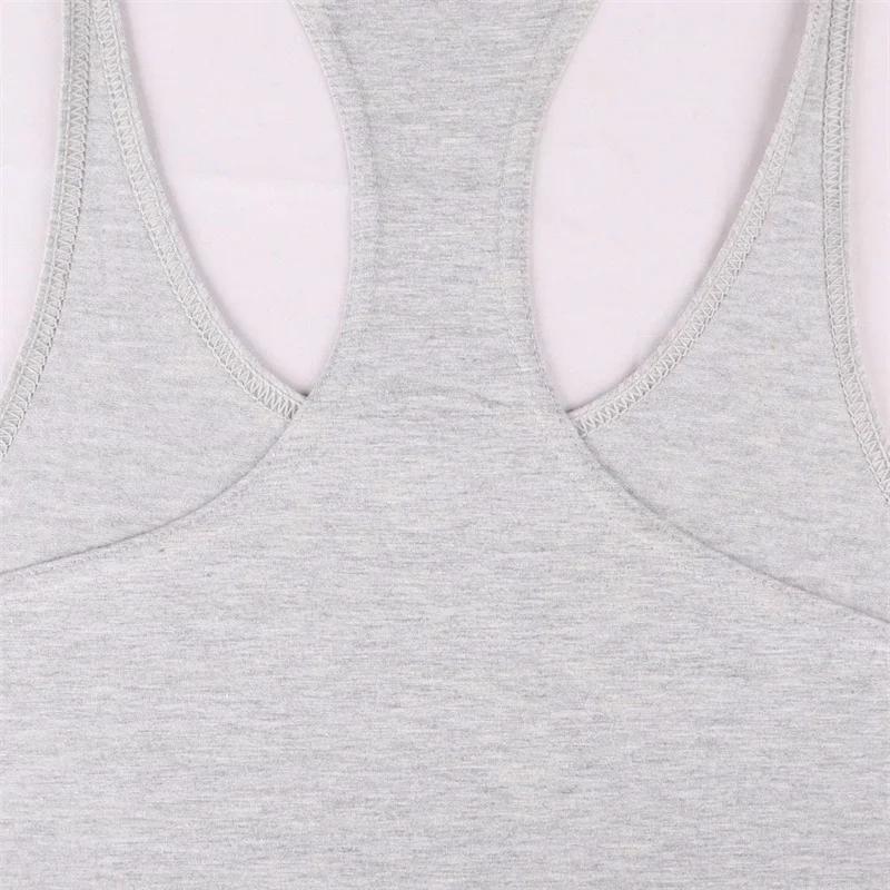Débardeur basique en coton de couleur unie pour hommes, sans manches, dos en Y, gilet de gymnastique