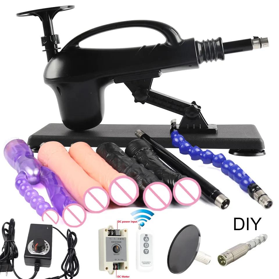 Machine Sexuelle Filaire/Sans Fil pour Homme et Femme, Gode Vibrateur Réglable, avec Pompage, Jouets