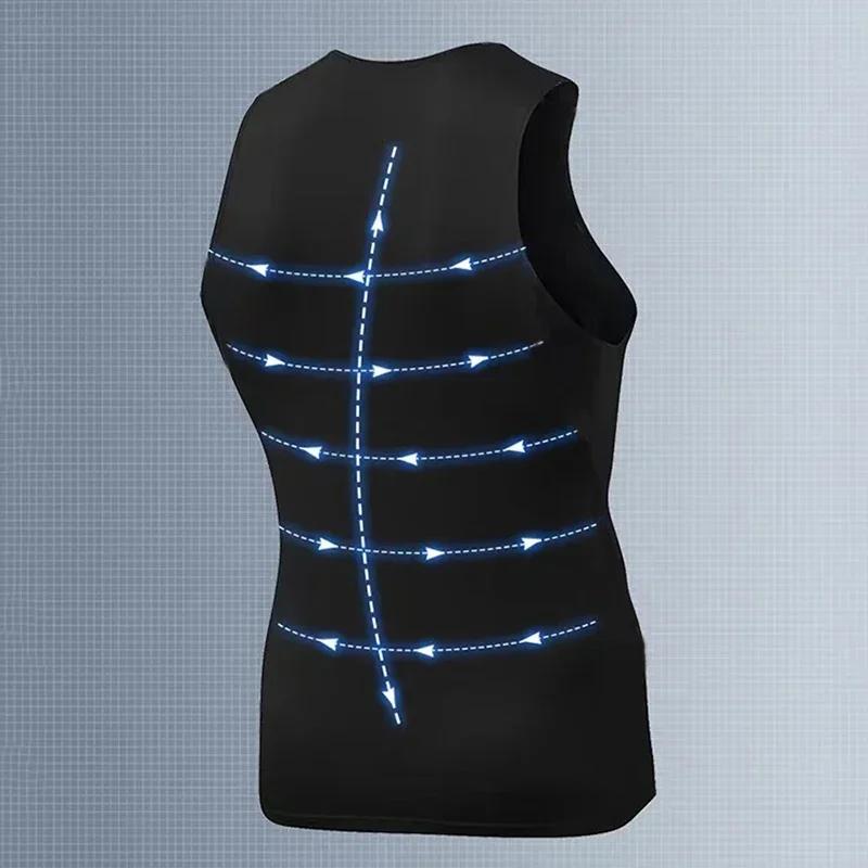 Chemise de sport respirante pour hommes - Vêtement fitness été léger et élastique