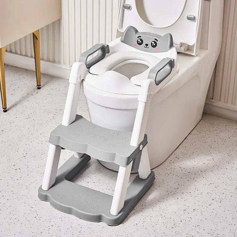 Nouveau siège de toilette pliable pour enfants, coussin d'apprentissage de la propreté portable pour
