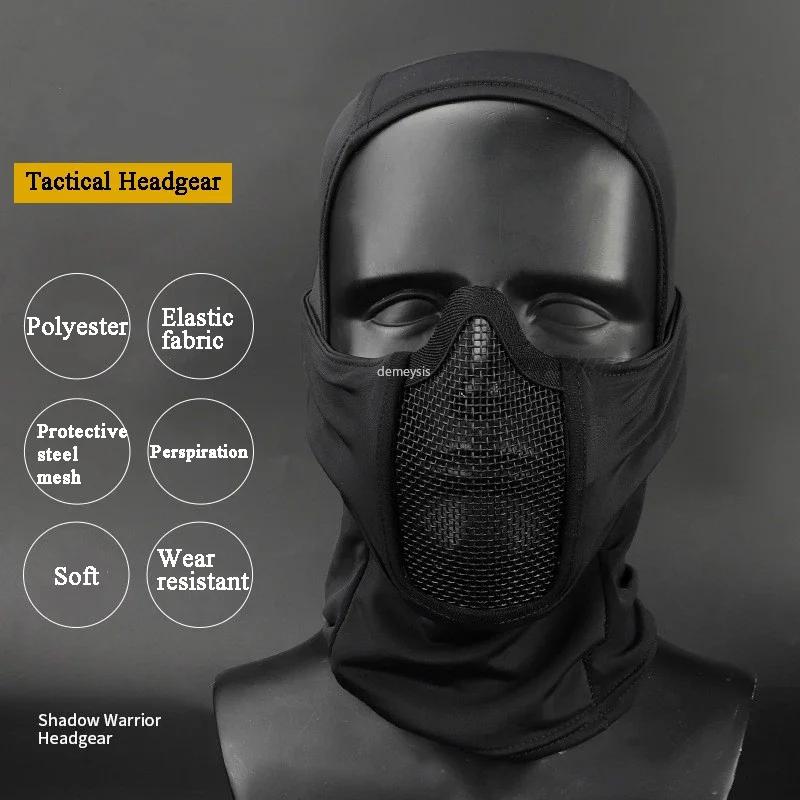 Cagoule tactique en maille, masque Airsoft Paintball, Protection complète du visage, capuche de Styl