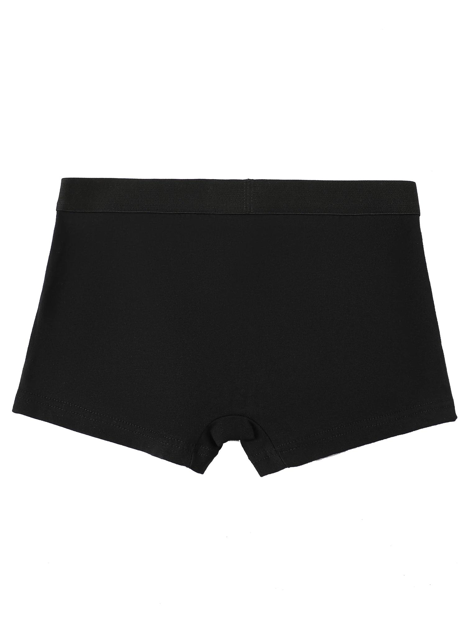 Sous-vêtements mixtes pour garçons de 8 à 14 ans, 7 pièces, couleur unie, respirant, doux, extensibl