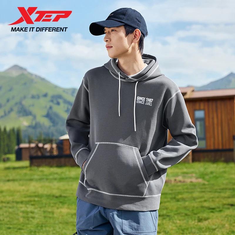 Sweat à capuche Xtep unisexe - Confort doux pour loisirs et sport extérieur automne