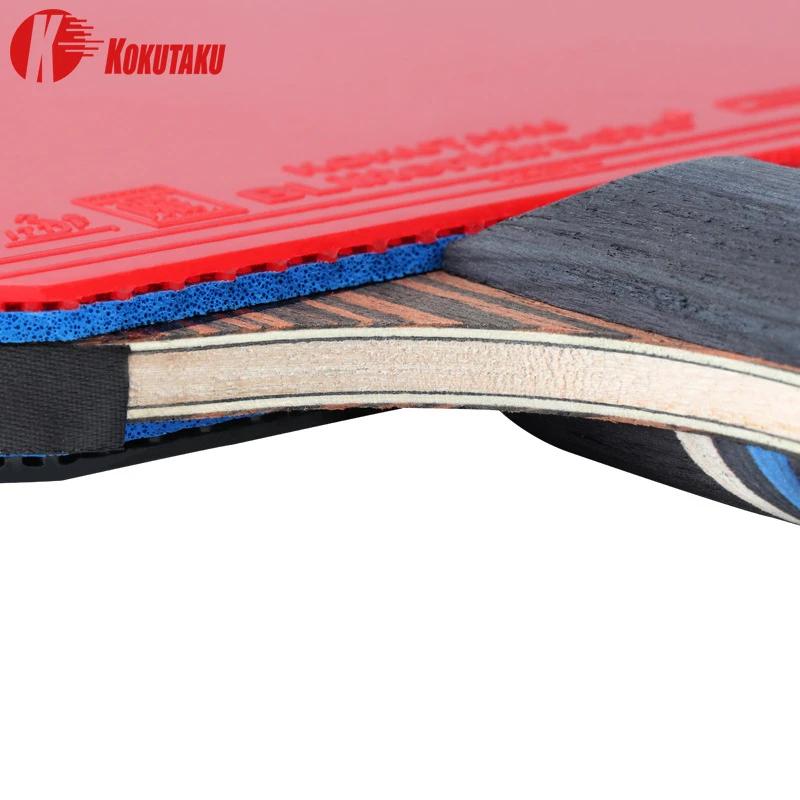 KOKUTAKU-Ensemble de raquettes de ping-pong 6 étoiles, pelle X6, raquette de tennis de table en carb