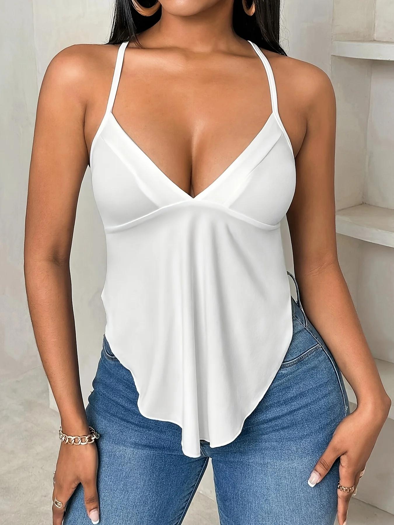 Gilet tissé surdimensionné blanc pour femme, gilet ample décontracté, adapté aux vêtements d'été, bl
