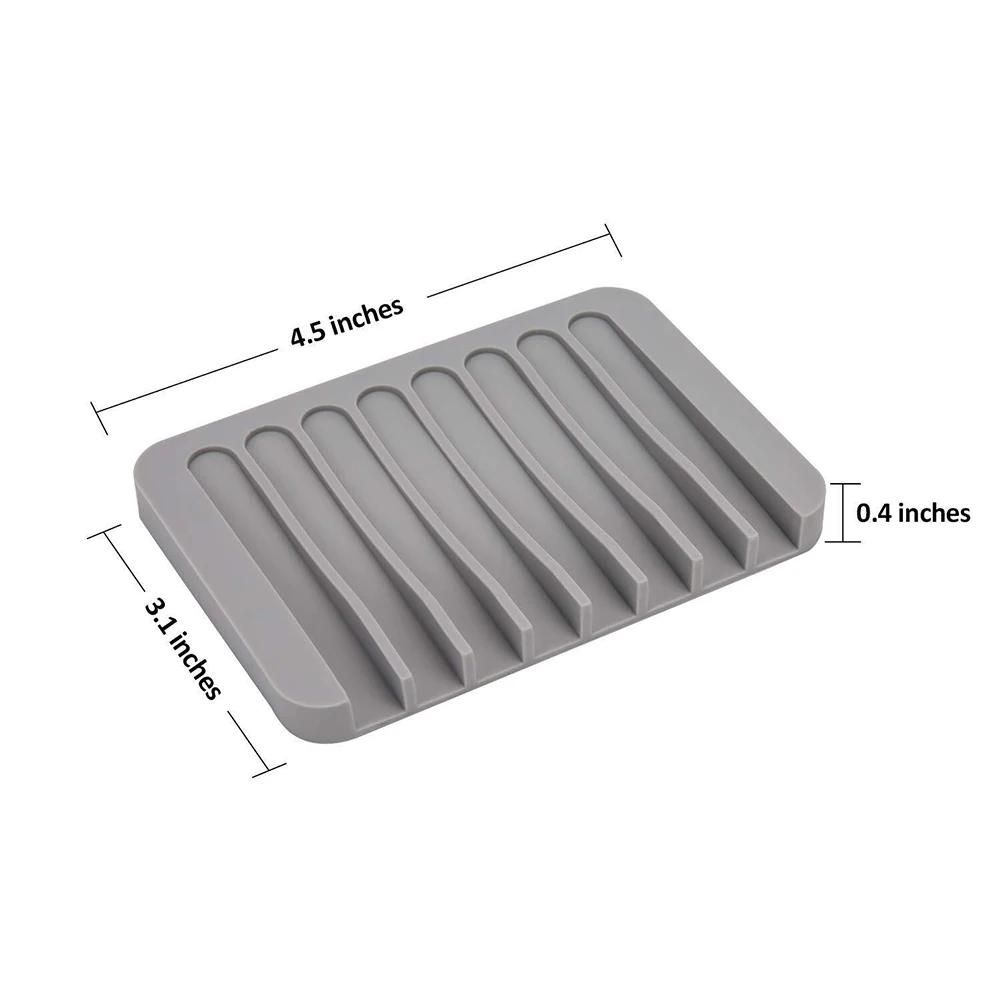 Porte-savon auto-drainant en Silicone de haute qualité, 1/2 pièces, porte-savon innovant, économiseu
