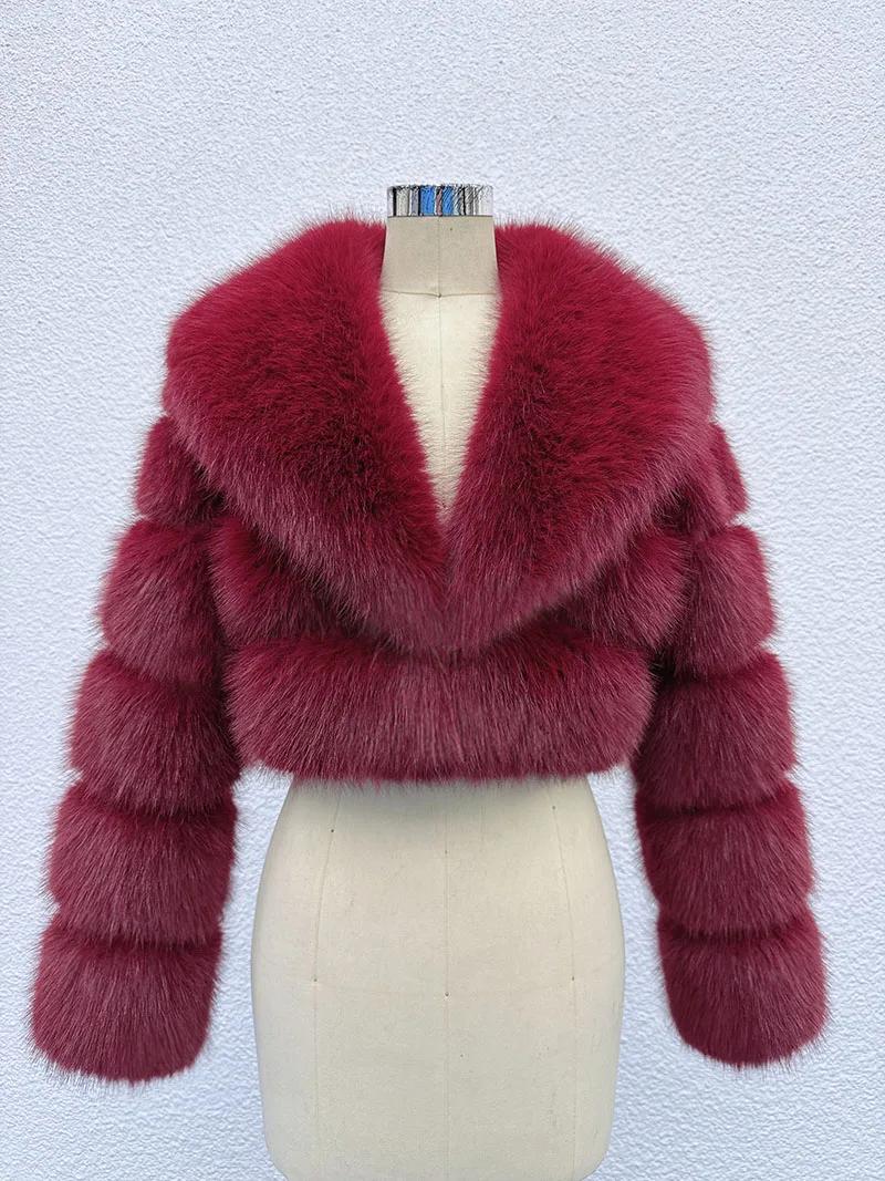 ZADORIN tendance fourrure haut nouveau recadrée fausse fourrure manteau femme vêtements fourrure fau