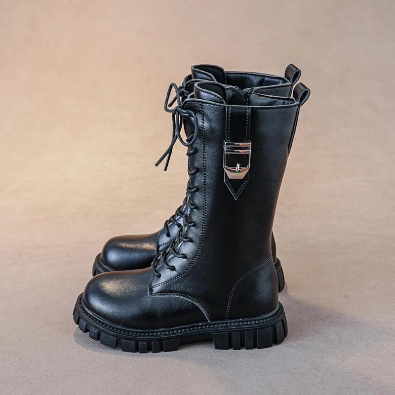 Bottes élégantes à fermeture éclair pour bébé fille, bottes décontractées à la mode, bout rond, seme