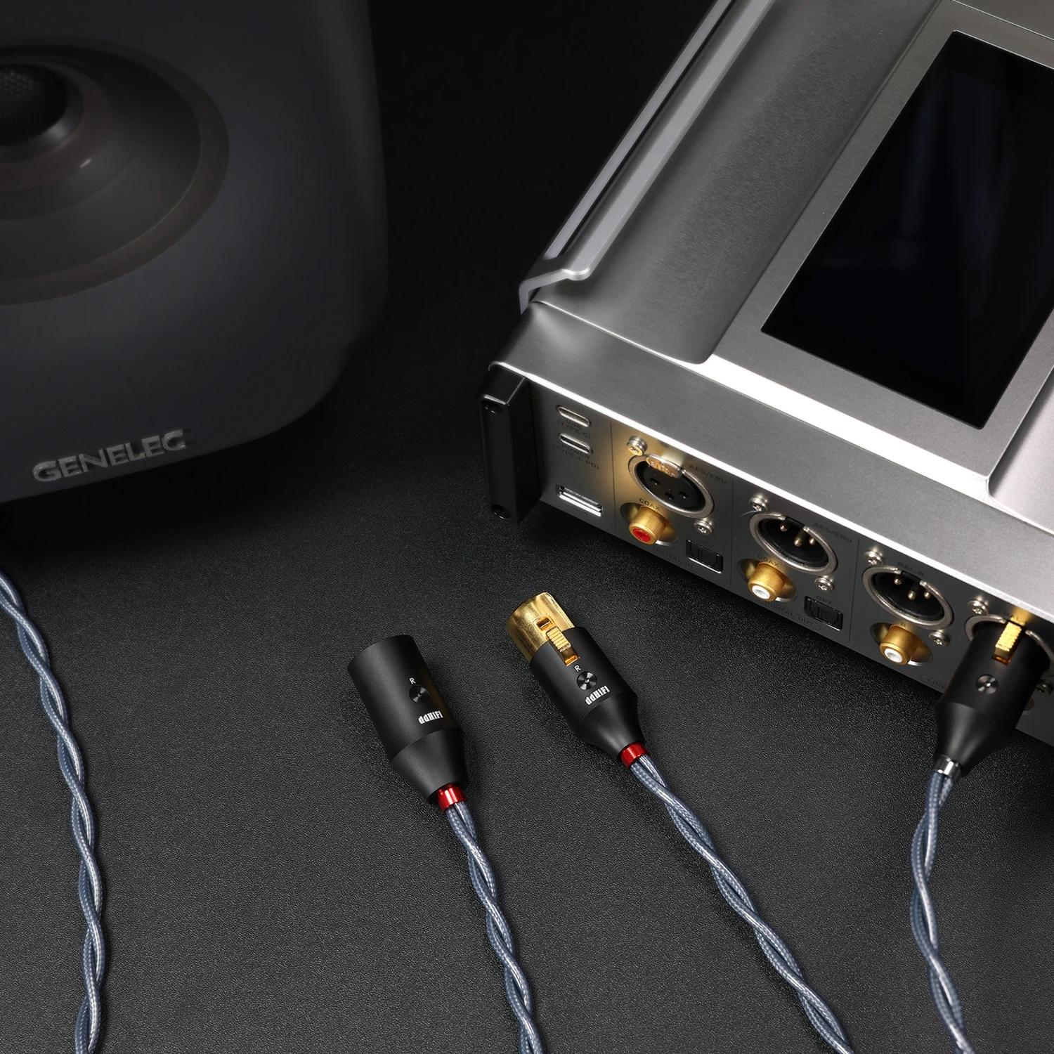 Câble de signal blindé XLR 3 broches DD ddHiFi BC30XLR, XLR 3 broches femelle vers XLR 3 broches mâl