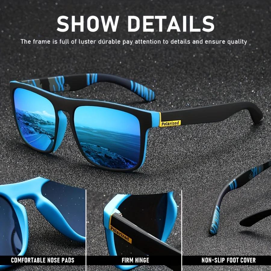 Lunettes de soleil polarisées carrées Vintage pour hommes et femmes, pour la conduite, la pêche, mar