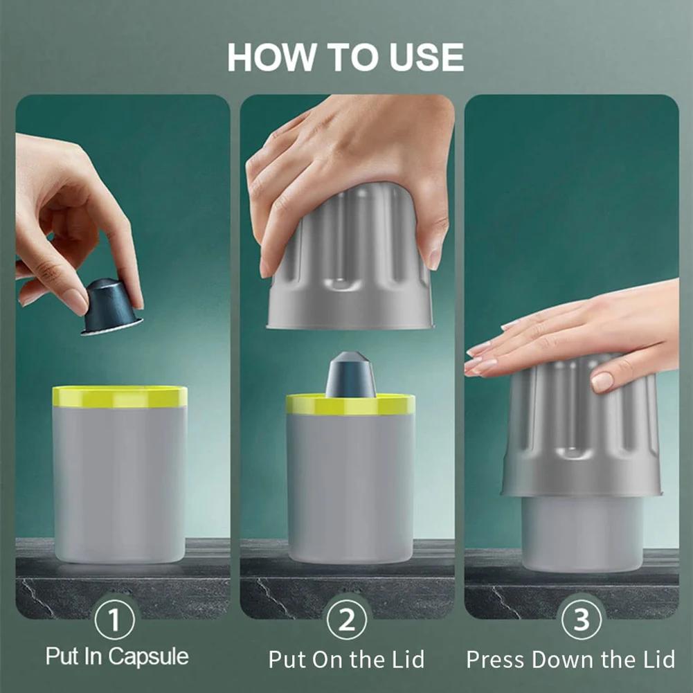 Boîte de recyclage de capsules de café, petite taille, outil Bungalow E27, délit