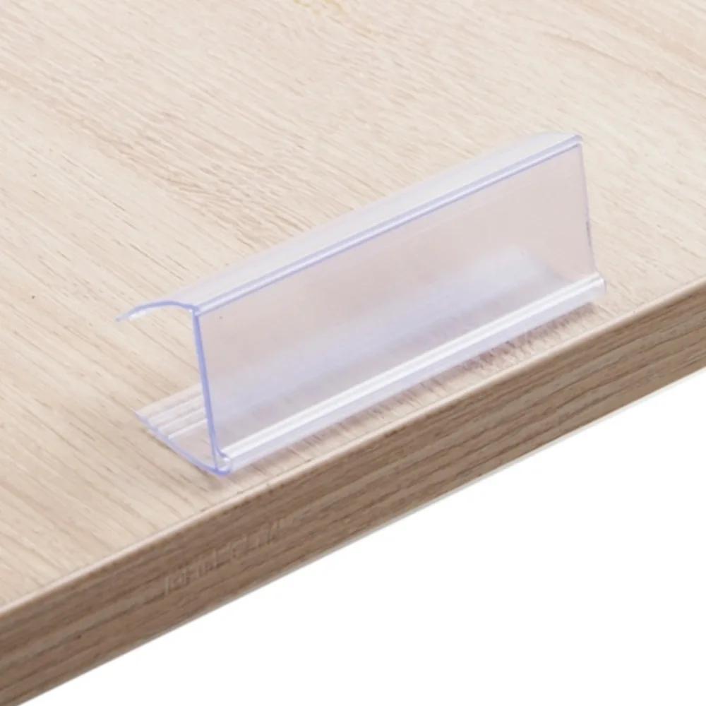 100 pièces verre bois étagère bord poignée bande étagère montage données bande prix Talker étagère h