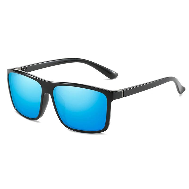1 pièces homme lunettes de cyclisme lunettes de soleil carrées polarisées homme cyclisme conduite ca