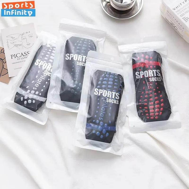 Chaussettes de yoga respirantes en coton non ald pour hommes et femmes, grande taille, silicone, fit