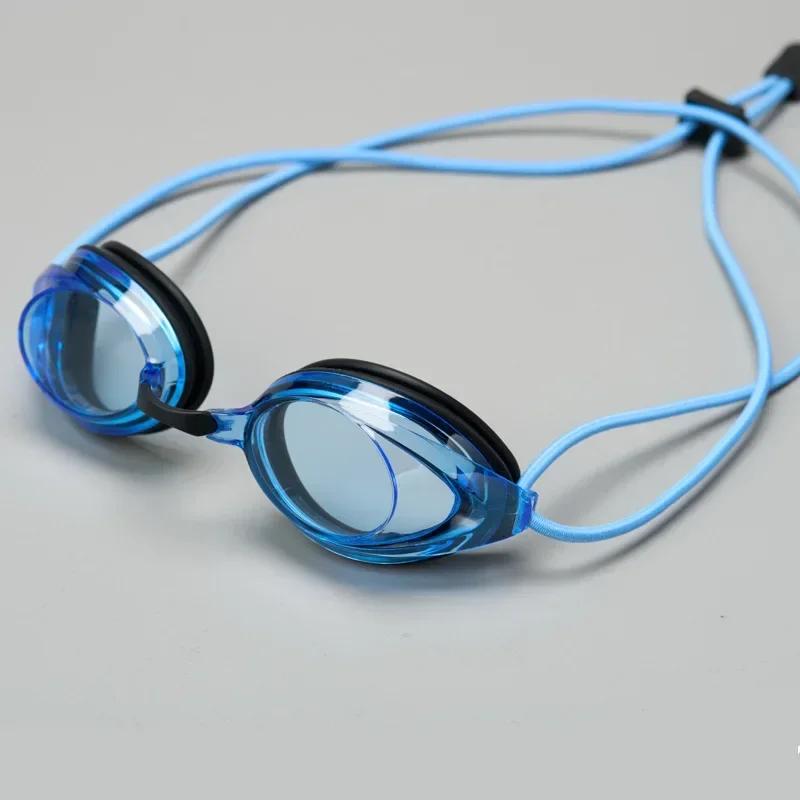Nouvelles lunettes de natation tête de corde avec couleur vive galvanisées lunettes imperméables et