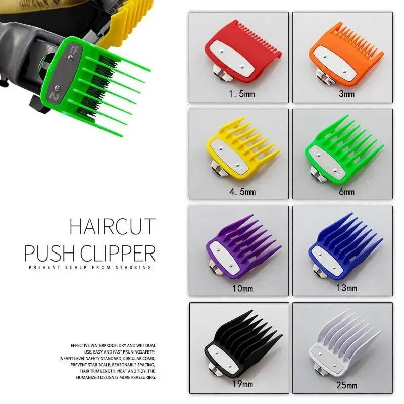 Peignes de guidage pour tondeuse à cheveux professionnelle, 8 pièces/ensemble, pour tondeuse Wahl, a
