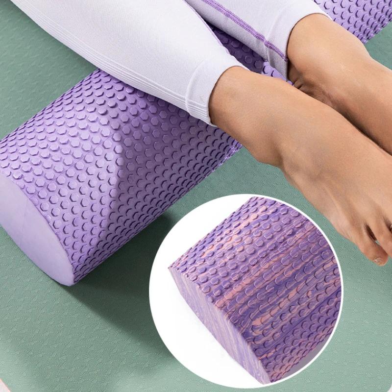 Rouleau de mousse Eva 30/45/60cm, colonne de Yoga, rouleau de Massage Pilates, tissu musculaire, blo