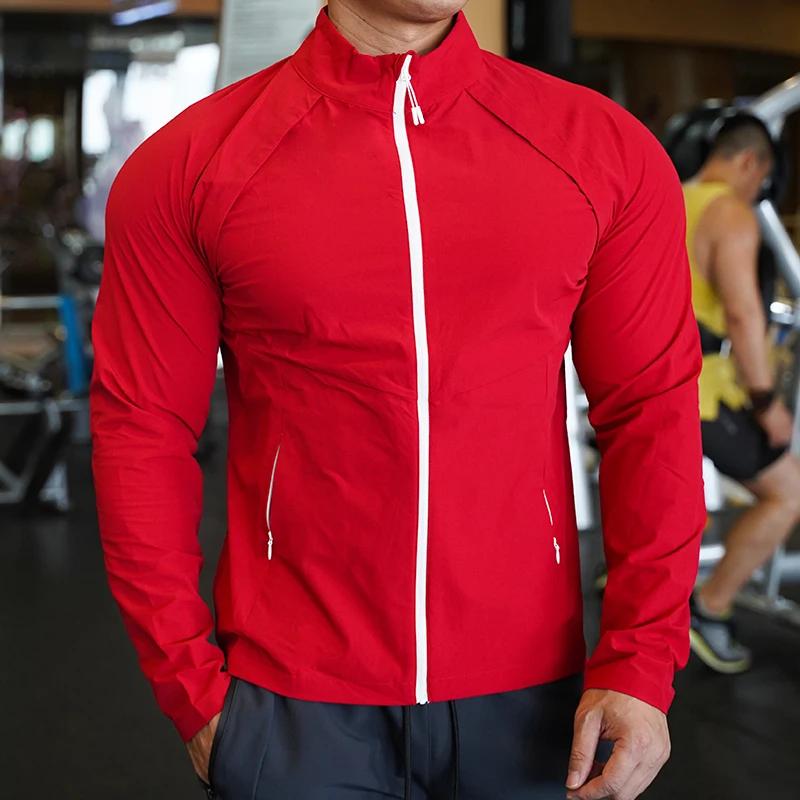 Veste de course imperméable à séchage rapide pour hommes et femmes, vêtements coupe-vent, fitness, g