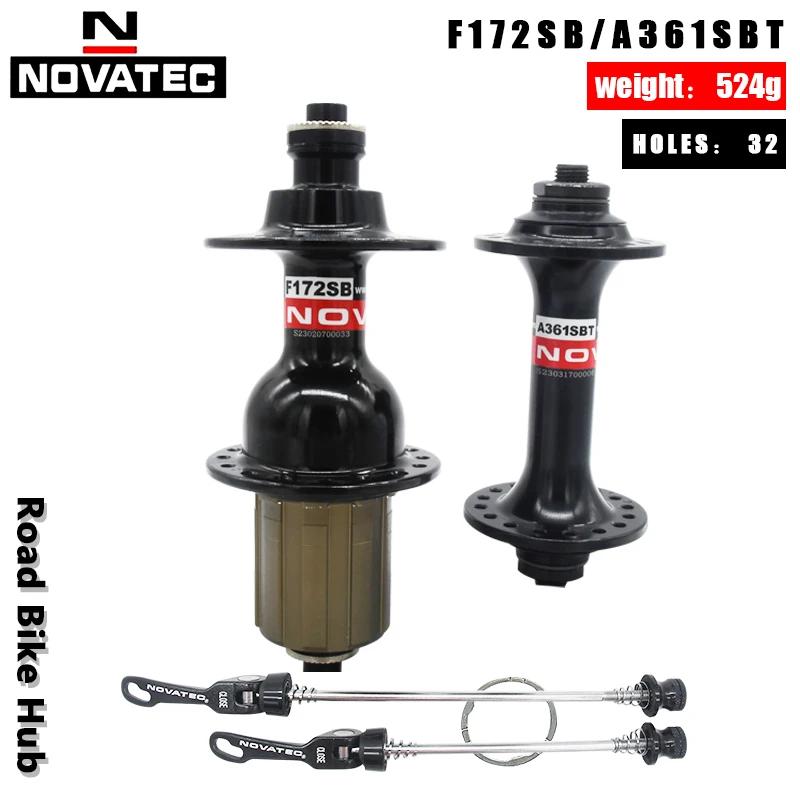 Novatec A361BT/F172SB moyeu de vélo de route avant/arrière 32 trous 4 roulements à dégagement rapide