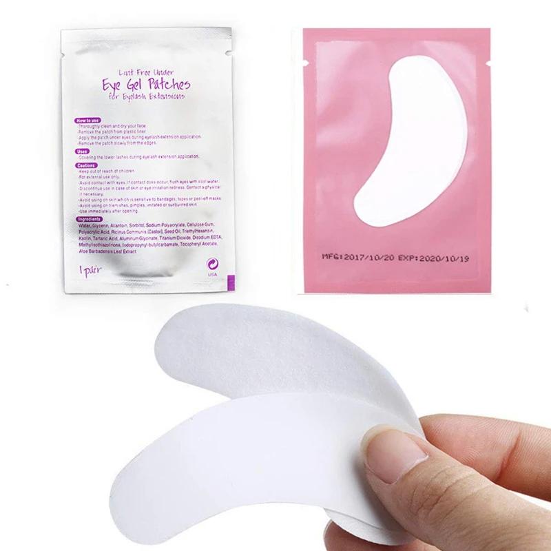 50 paires de patchs pour les yeux extension de cils sous les cils faux cils autocollants fournitures