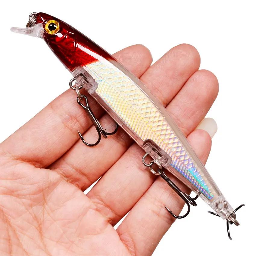 11 cm 12.9g leurre de pêche méné Laser dur appât artificiel yeux 3D Wobblers de pêche brochet carpe