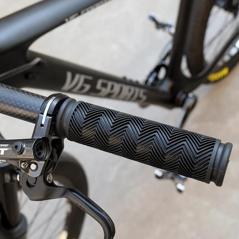 1 paire de poignées de guidon de vélo en caoutchouc, poignées de vélo de route et de montagne, BMX F
