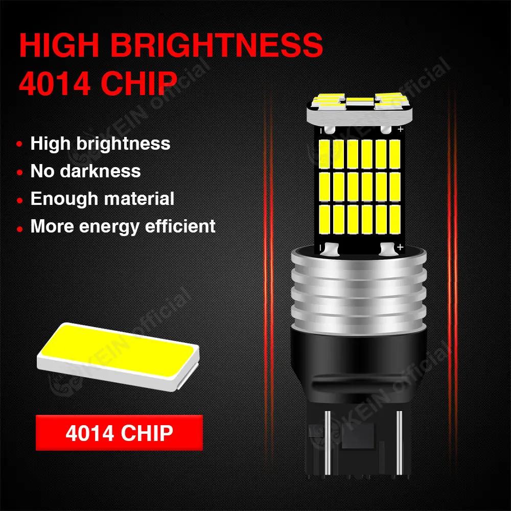 Ellin-Ampoule LED T15 W16W P21W 1156 1157 BA15S BAY15D T20 7440 7443 W21W 45SMD, enquêter de voiture