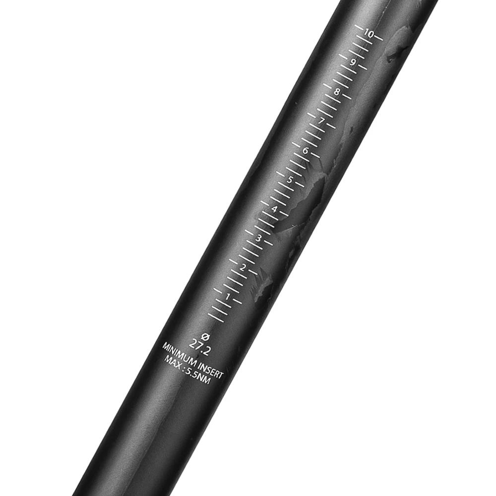 Tige de selle carbone Elitaone 27.2 31.6mm UD mat VTT route légère tube selle vélo