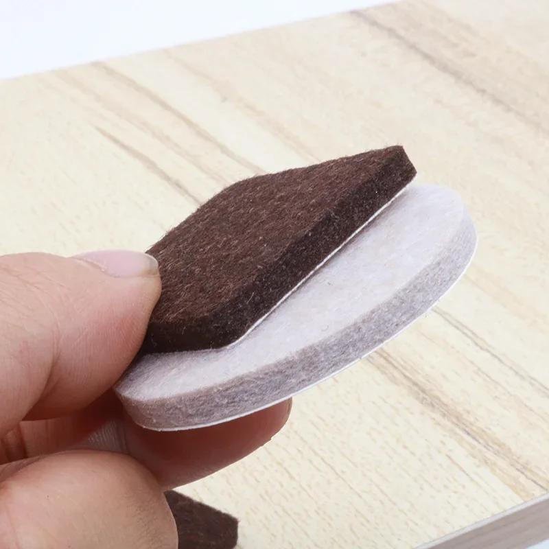 Coussinets de pieds de chaise en feutre, 20mm, 5mm d'épaisseur, tapis de protection contre les rayur