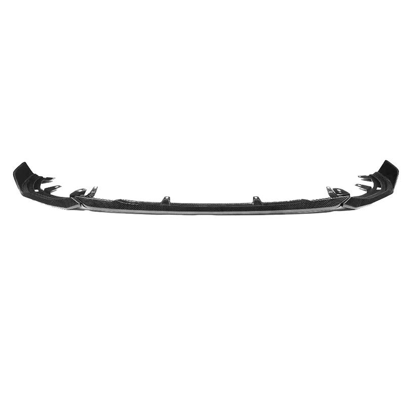 Kit de carrosserie de becquet de lèvre de pare-choc avant de voiture, ABS brillant noir ou Fiber de