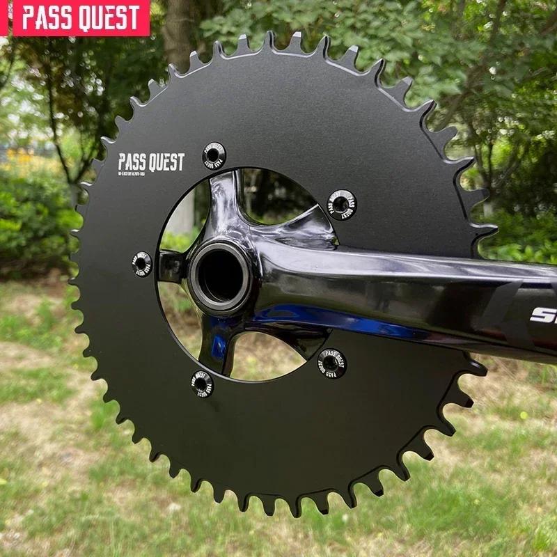 Pass Quest-Pédalier rond et narpour vélo de route, plateau large étroit, 42T-58T, 110, 5 BCD, 110BCD