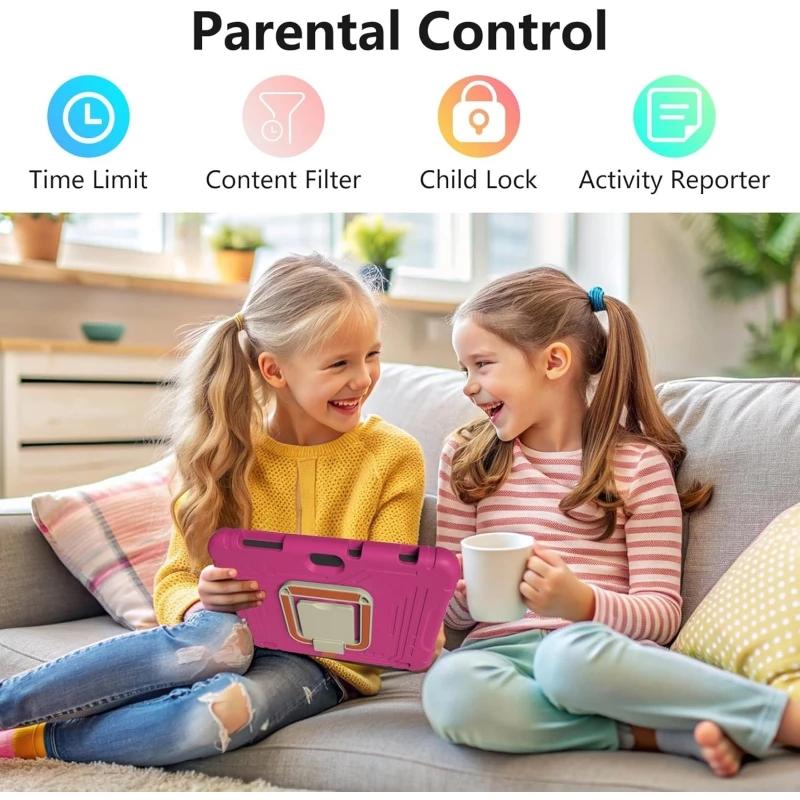 Offres spéciales 10.1 "Android 13 tablette pour enfants type-c cadeau coque en silicone 4GB RAM 64GB