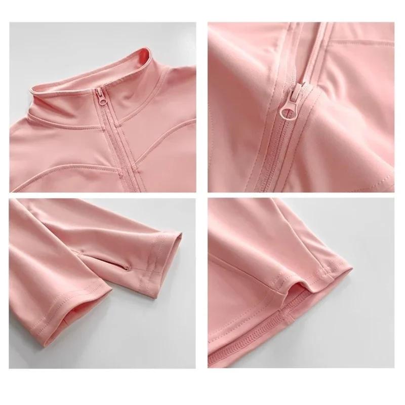 Sun – manteau de sport à séchage rapide pour femmes, veste de Yoga à manches longues avec fermeture
