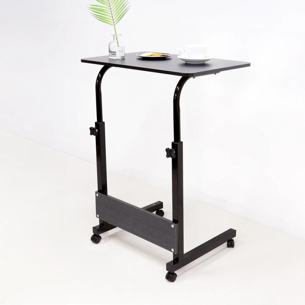 Table d'appoint mobile facile, hauteur réglable, lit de magasin, bureau auxiliaire, salon, chambre à