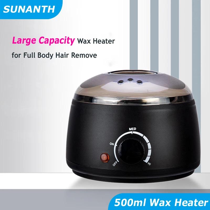 SUNANTH 200 ml/500 ml Machine à cire pour épilation chauffe-paraffine épilation haricots épilateur é