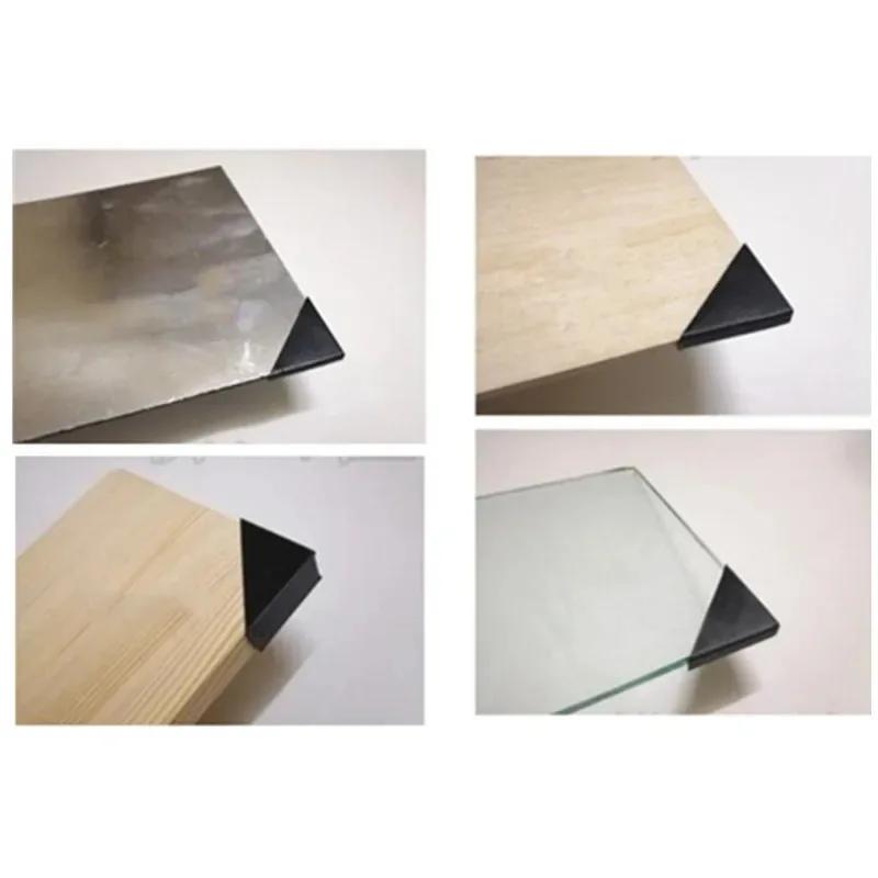 Couvercle de protection d'angle de Table noir, 16 pièces, panneau de verre, cadre photo, transporteu