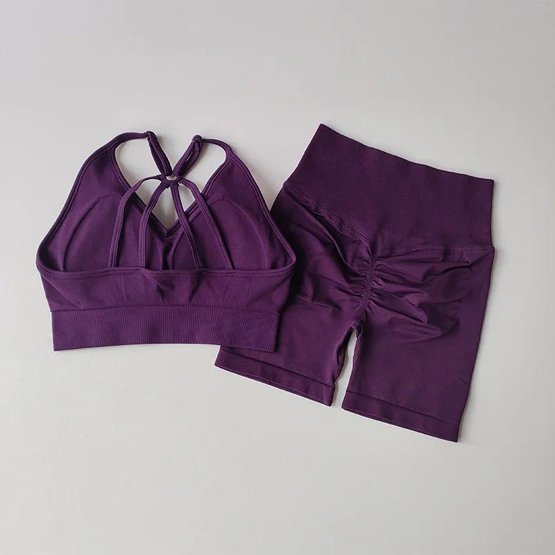 Ensemble yoga 2 pièces femme taille haute - Tenue d'entraînement complète pour fitness et sport