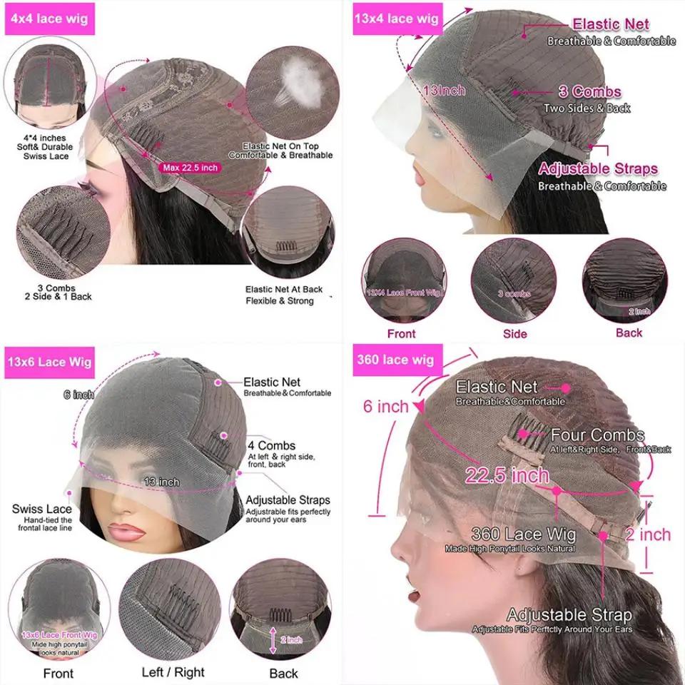 Perruques avant en dentelle transparente HD Body Wave pour femme, vague d'eau brésilienne, cheveux h