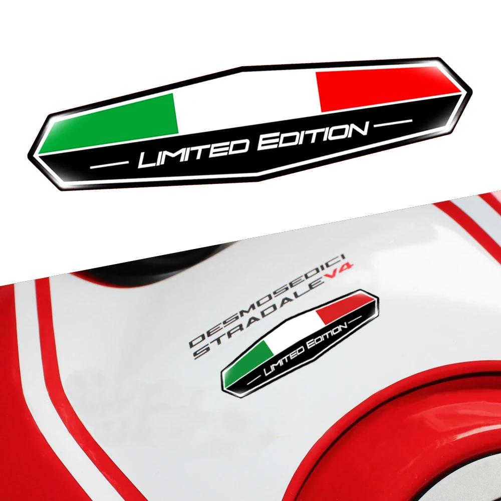 Autocollant 3D pour moto, édition limitée, drapeau italien, étui arrière de réservoir, accessoires d