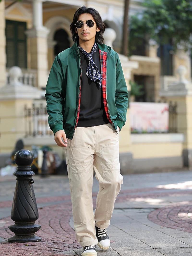 Veste coupe-vent à col montant pour homme, document solide, beau, qualité supérieure, décontracté, p