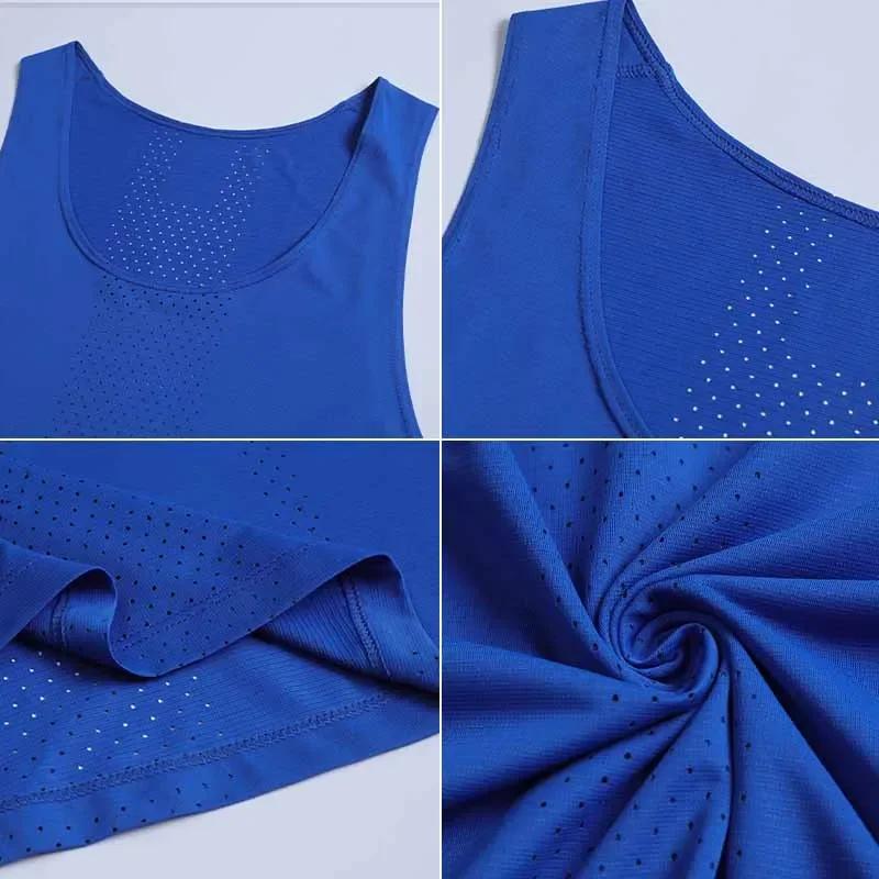 T-shirt sans manches pour hommes, vêtements de sport, basket-ball, Fitness, entraînement, débardeur,