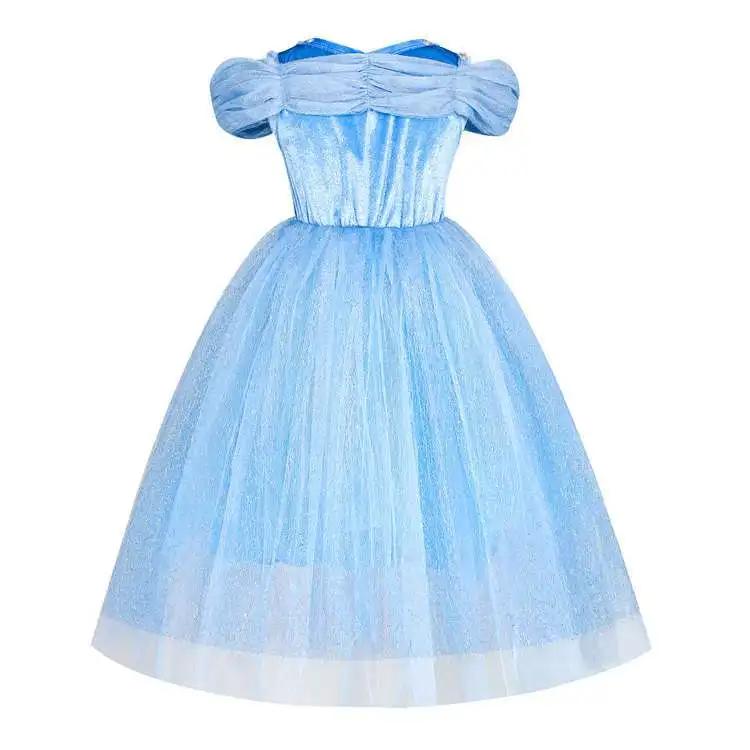 Costume de cosplay pour filles, vêtements de carnaval de conte de fées d'été pour enfants, robe de p