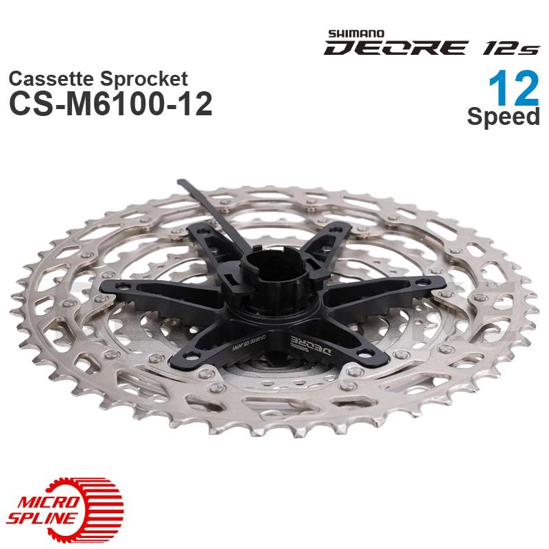 WinterMANO DEORE M6100 12v Cassette Pignon CS-M6100-12 12 Vitesses-HYPERGLIDE pour VTT vélo Pièces D