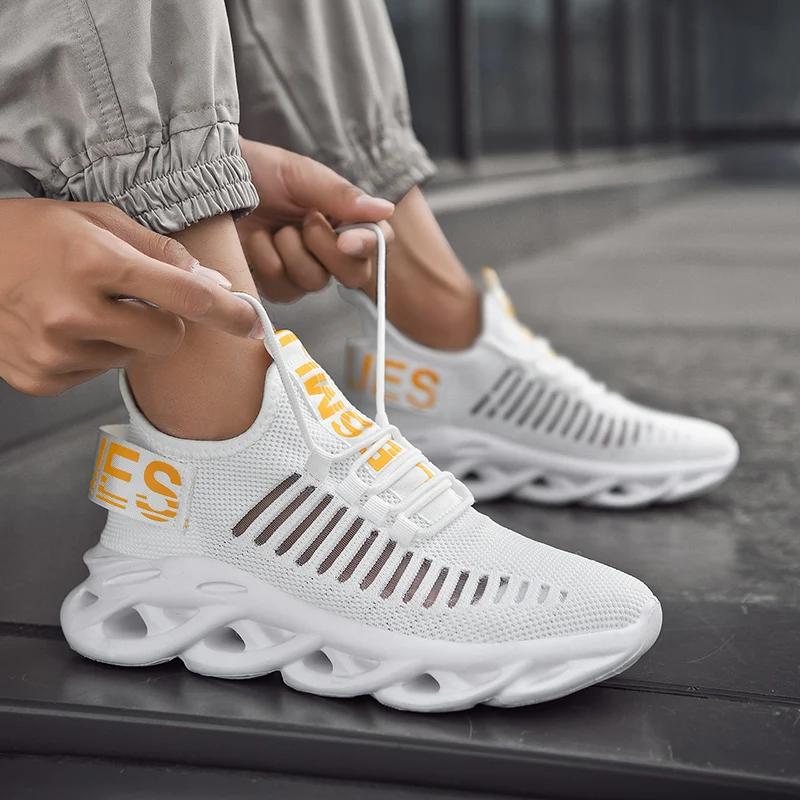Chaussures de course respirantes pour hommes et femmes - Baskets confortables pour tennis et marche