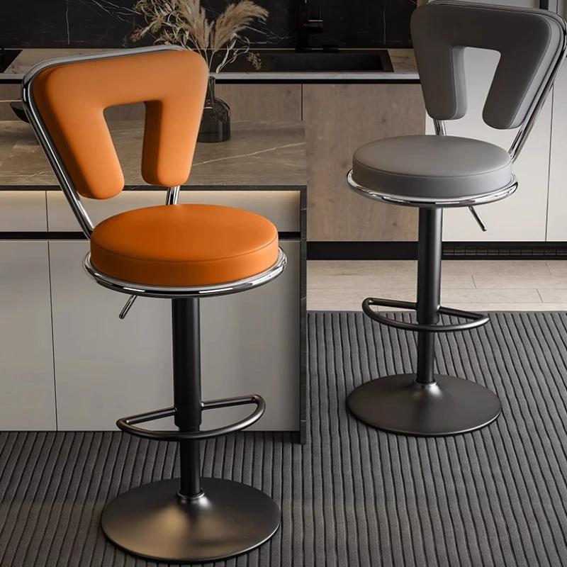Tabouret de Bar moderne à hauteur réglable, chaise pivotante d'îlot de cuisine à domicile, tabouret