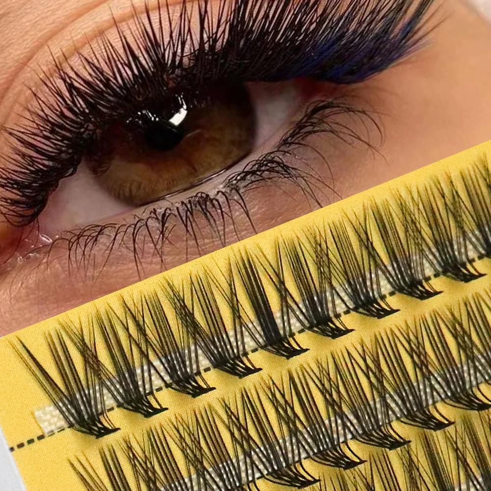 Extensions de cils en vison naturel, nouveaux grappes de cils bouclés 20D C/D/L, cils personnels, ci