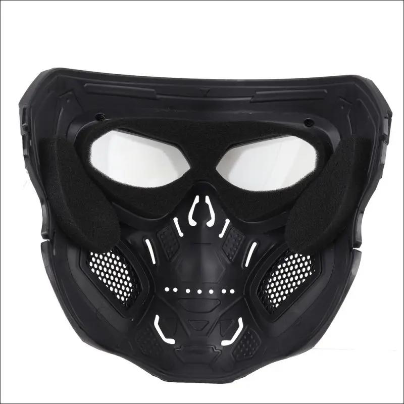 Cyclisme lunettes colorées moto crâne squelette masque coupe-vent masque complet Paintball jeu tacti